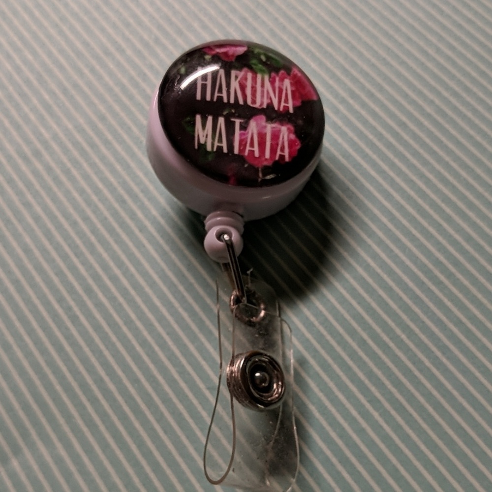 Hakuna Matata badge holder
